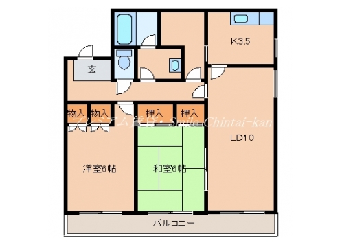 リッシ岡崎 間取り図
