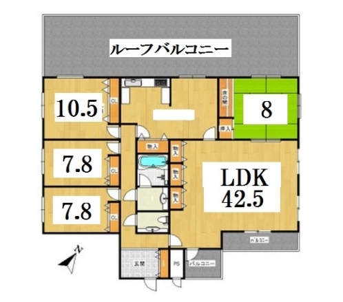 ドムス鴨川 間取り図