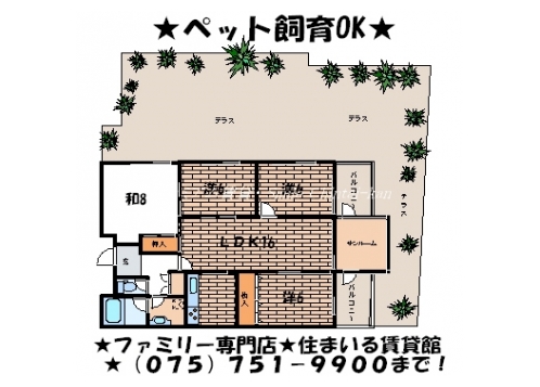 ハイムフロイデン一乗寺 間取り図