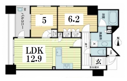 アンビエント京都駅前 間取り図