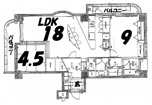 デリード清水坂 間取り図