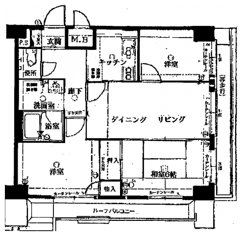 コスモＳＴ河原町 間取り図