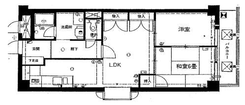 ライオンズＭ高台寺 間取り図