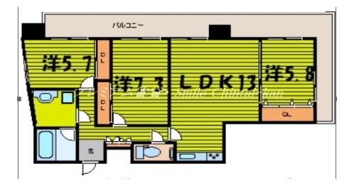 グラシオン西陣 間取り図