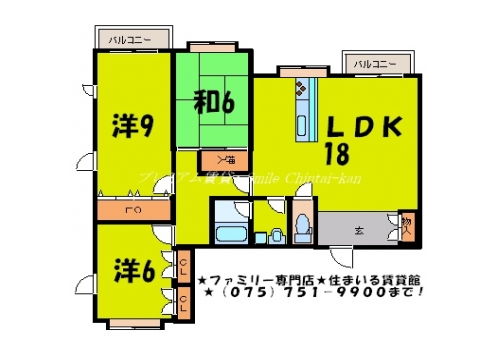 ヴィラ比叡 間取り図