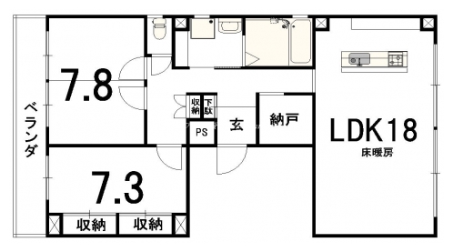北山アトリエビル 間取り図