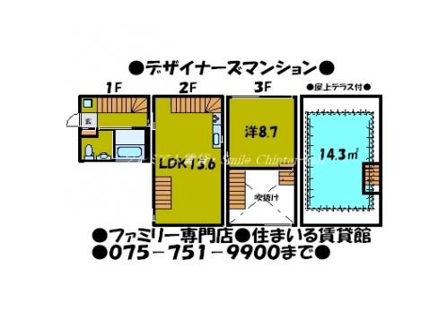ノースコテージ 間取り図