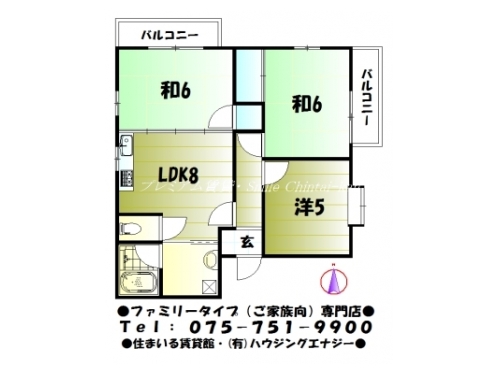 ジュネス下鴨 間取り図