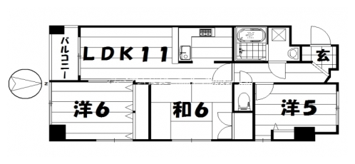 デリード御所西 間取り図