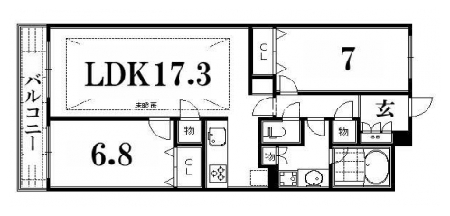 エスリード四条室町 間取り図