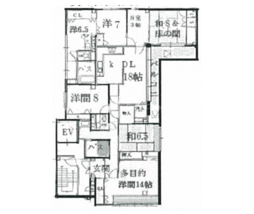 アビーロード北白川 間取り図