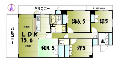 マークスゲート京都サウス 間取り図