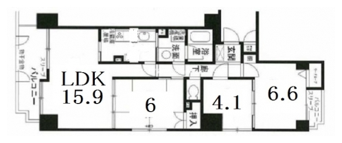サンヴェール京都西陣 間取り図