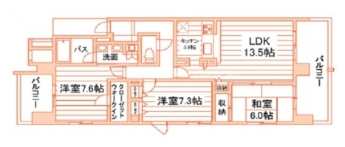 フォルム東洞院三条 間取り図