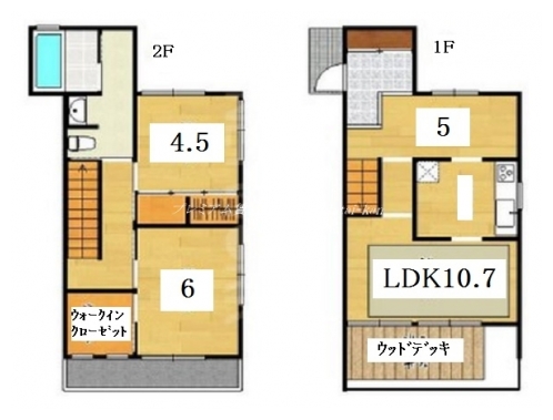 VILLA DESTE京都下鴨 間取り図