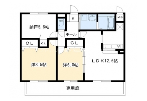 ルミエール下鴨 間取り図