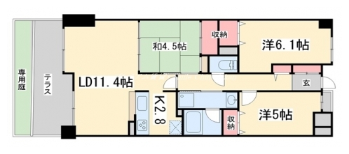 ネバーランド鞍馬口 間取り図