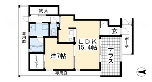 ボヌールKITAYAMA 間取り図