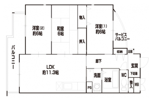 パヴォーネ植物園 間取り図