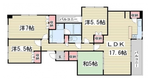 ライオンズシティ烏丸通 間取り図