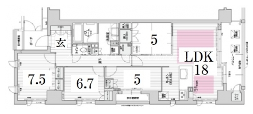 リソシエ西洞院センシア 間取り図