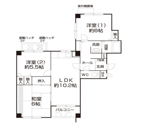 リヴェール上賀茂 間取り図