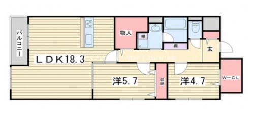 ファボリート御所南堺町莊 間取り図