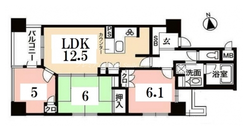 サンクタス四条室町 間取り図