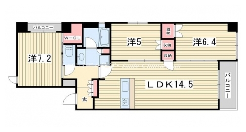 ブランズ京都河原町レジデンス 間取り図