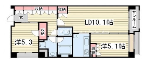 ロジュマン京都三条柳馬場 間取り図