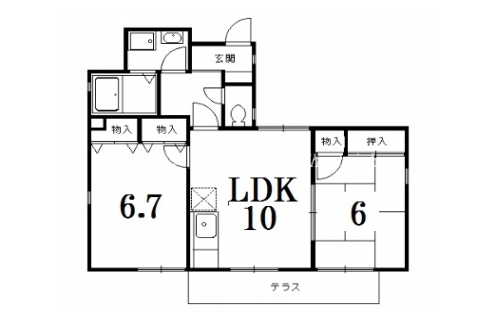セジュール鞍馬口 間取り図