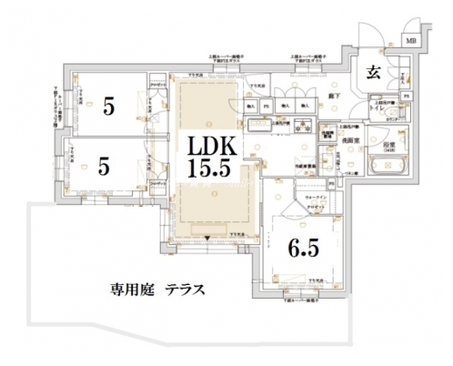 プレージア京都聖護院ノ邸 間取り図