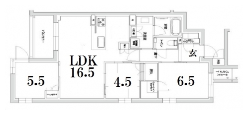 プレージア京都聖護院ノ邸 間取り図