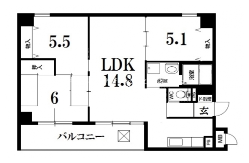 洛翠舎 間取り図