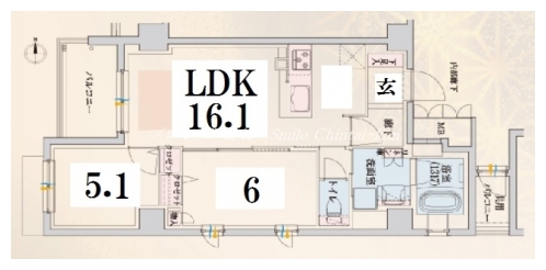 デュオヒルズ京都室町鯉山町 間取り図