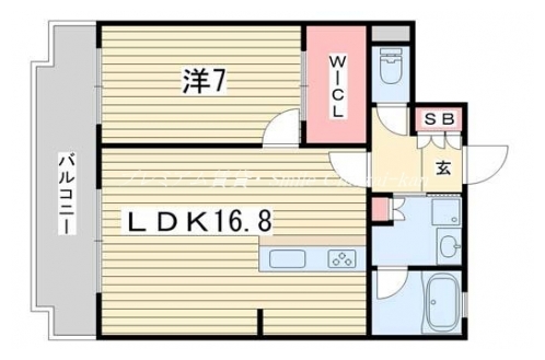 シャリエ聖護院西町 間取り図