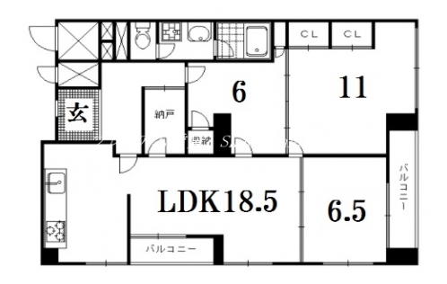プランタンビル 間取り図
