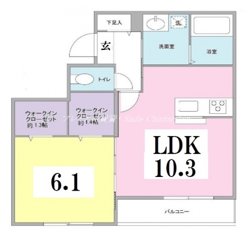 クレール彩 間取り図