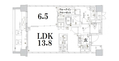 ザ・パークハウス京都鴨川御所東 間取り図