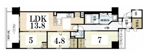 プレミスト京都烏丸通 間取り図