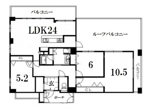 コンフォール円町 間取り図