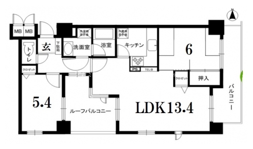 藤和シティホームズ御池 間取り図