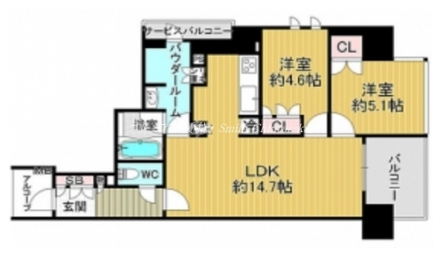 プレミスト京都烏丸御池１番館 間取り図