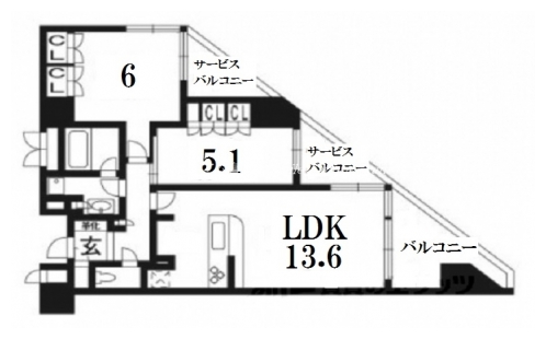 ライオンズ京都御所南室町通 間取り図