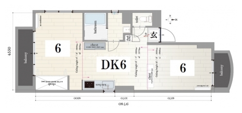 八星ハイツ 間取り図