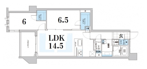 ライオンズ京都御所南室町通 間取り図