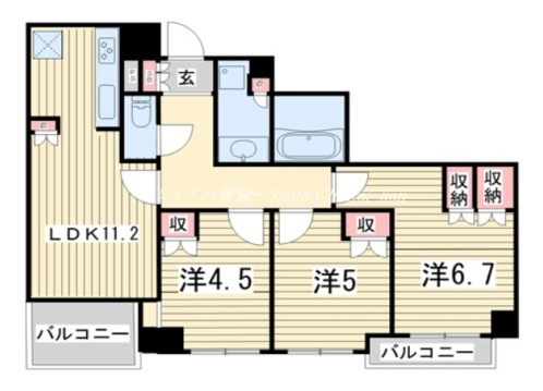 ブランズ京都御所西 間取り図