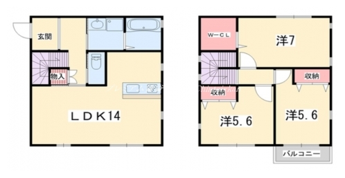 カーサファミリア 間取り図