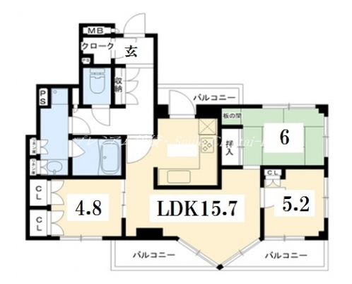 ファインフラッツ京都御苑 間取り図