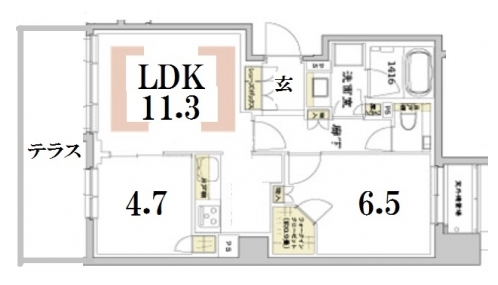 ザ・パークハウス三条油小路 間取り図